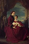 Franz Xavier Winterhalter The Empress Eugenie Holding Louis Napoleon, the Prince Imperial on her Knees painting